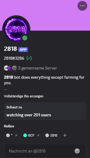 2818 Bot Profile