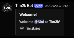 Tim2K Welcome