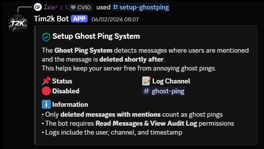 Tim2K Ghost Ping